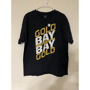 Adam Cole Mens XL Undisputed Era WWE Gold Bay Bay Gold T-Shirt Wrestling Tee
